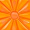 61.5" Inflatable Orange Fruit Slice Swimming Pool Lounger Raft
